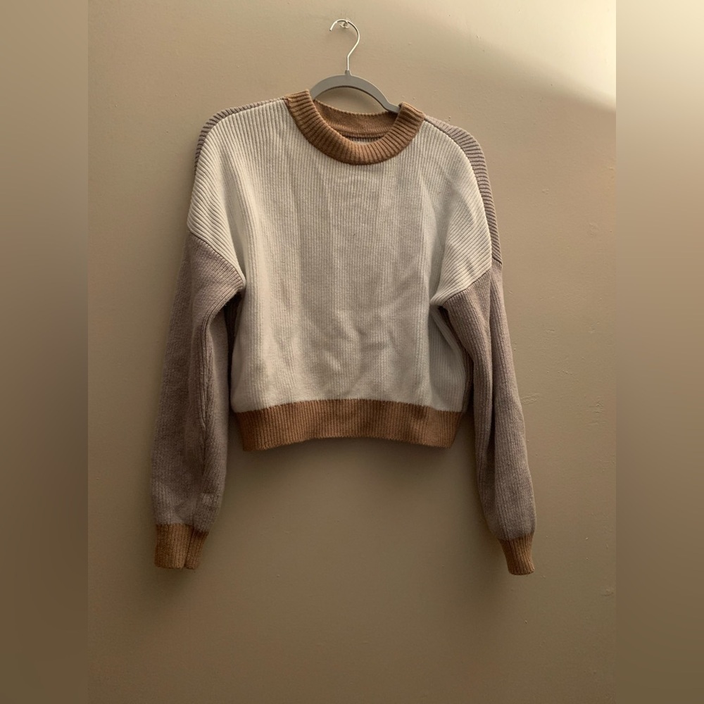 Abercrombie & Fitch Women's Sweater Top Shirt Size XS Brown Long Sleeve Knit